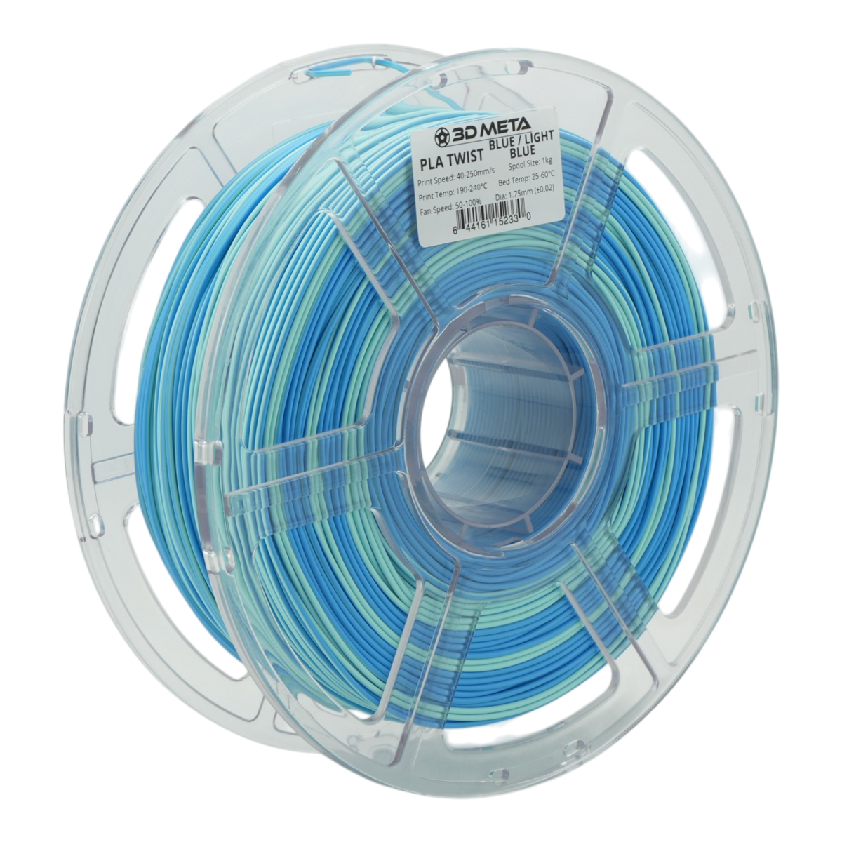 Twist PLA 3D Printing Filament - Blue / Light Blue
