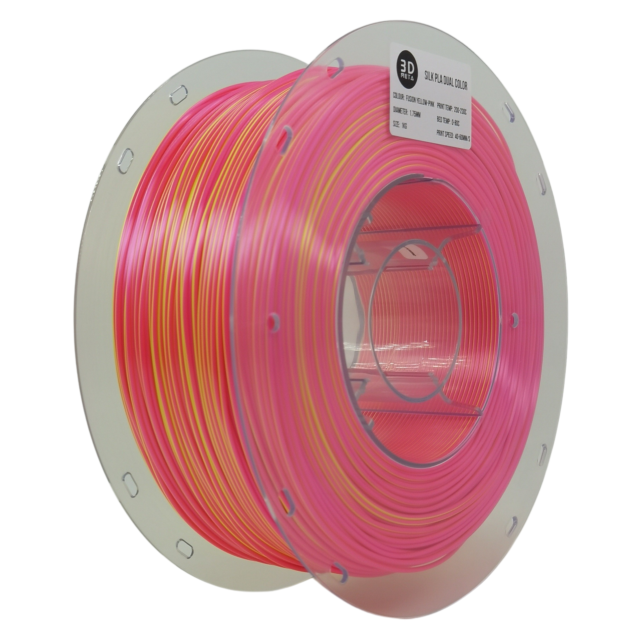 SILK Dual Coloured PLA 3D Printing Filament - 1kg x 1.75mm.