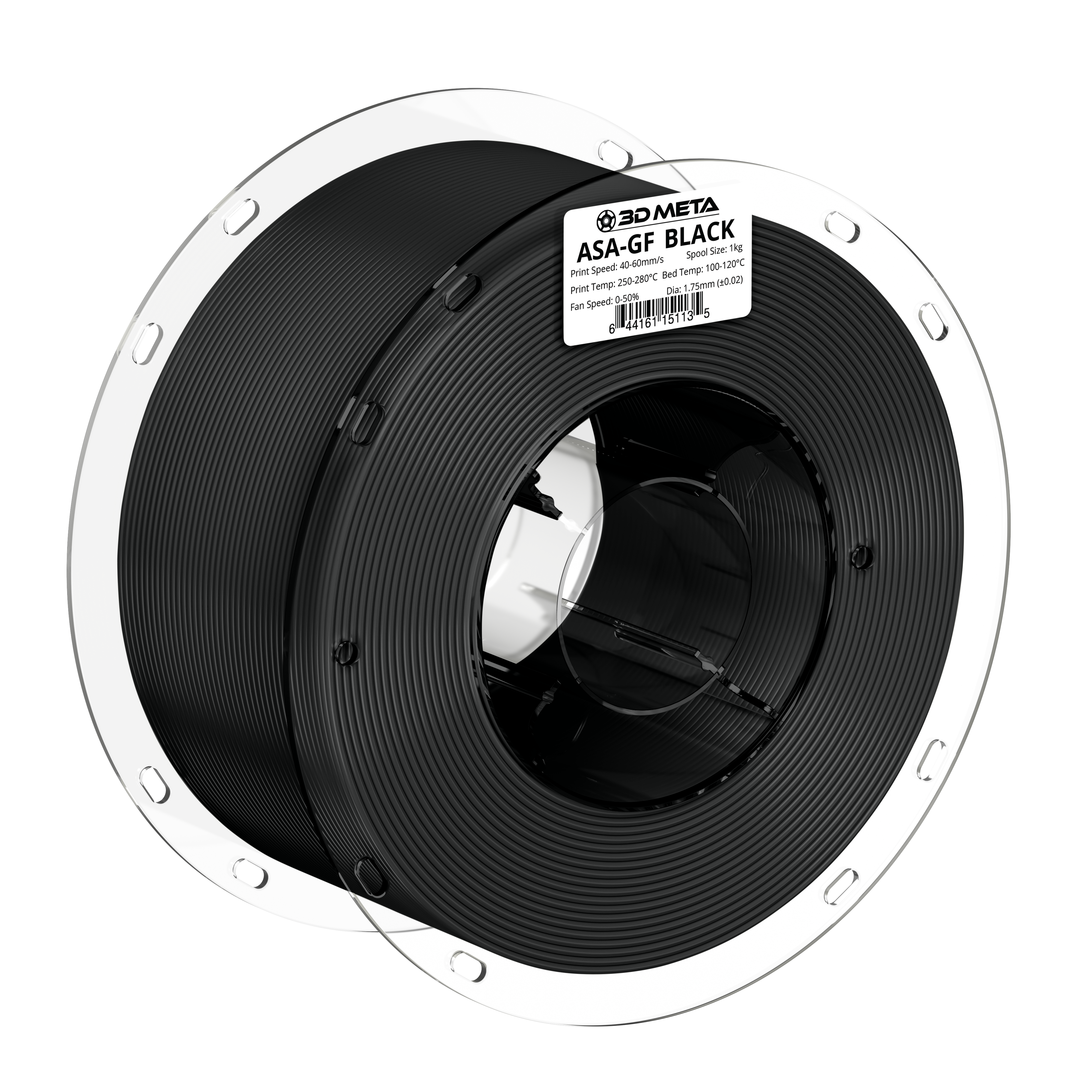 Glass Filled ASA 3D Printing Filament - 1kg x 1.75mm
