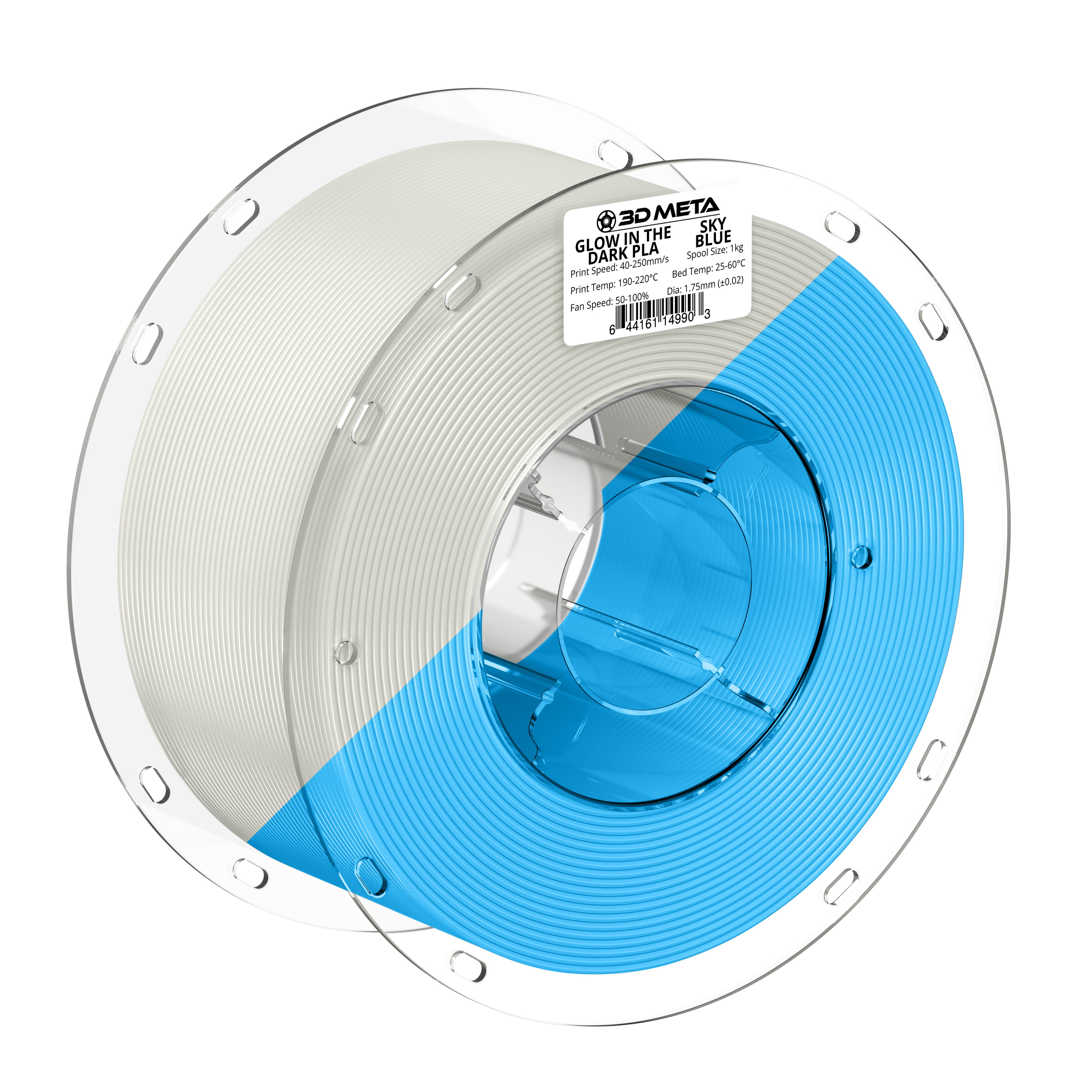 Glow in the Dark PLA 3D Printing Filament - 1kg x 1.75mm