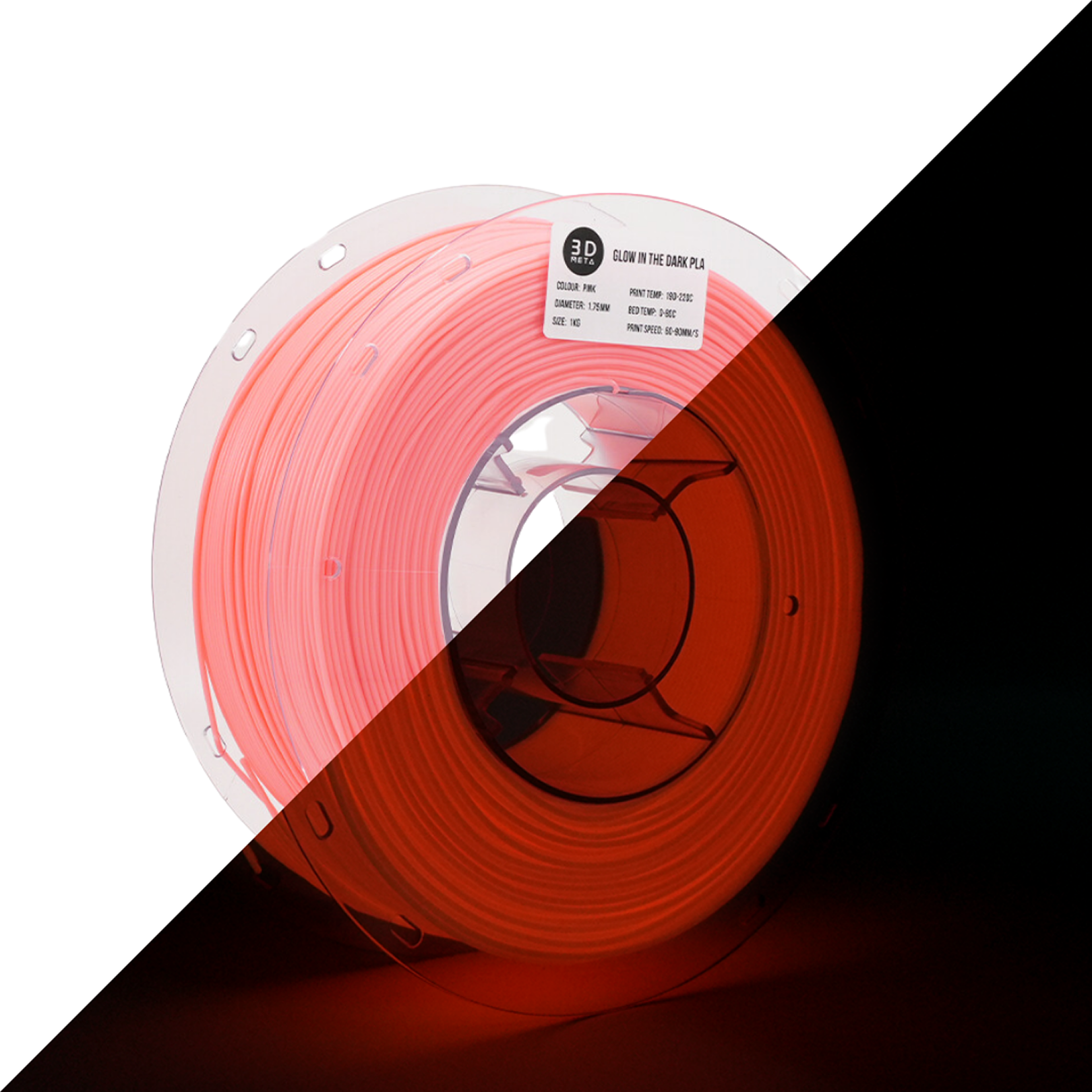 Glow in the Dark PLA 3D Printing Filament - 1kg x 1.75mm