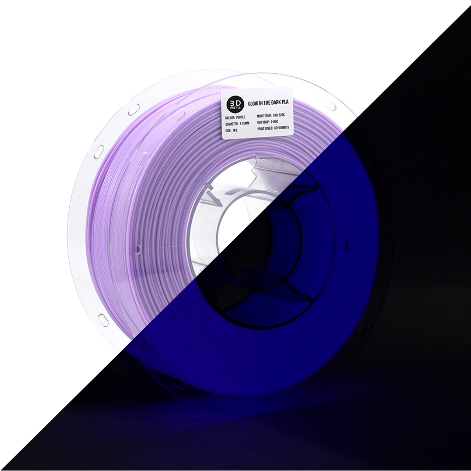Glow in the Dark PLA 3D Printing Filament - 1kg x 1.75mm