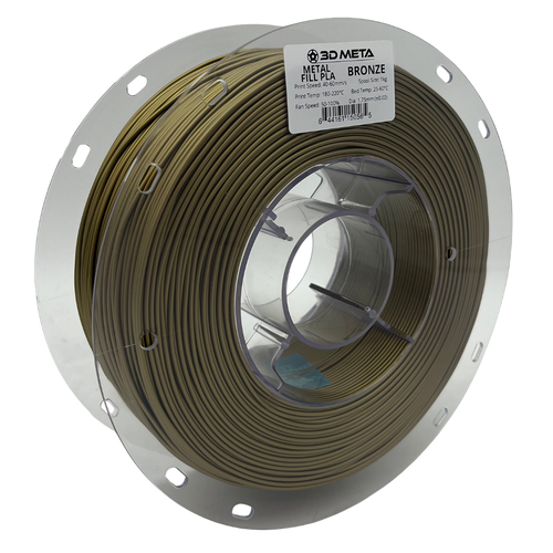 Meta Fill Metal Fill PLA 3D Printing Filament | Metal Filled Filament