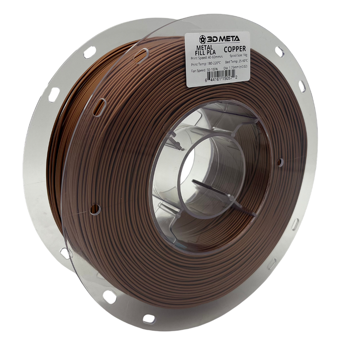 Meta Fill Metal Fill PLA 3D Printing Filament | Metal Filled Filament