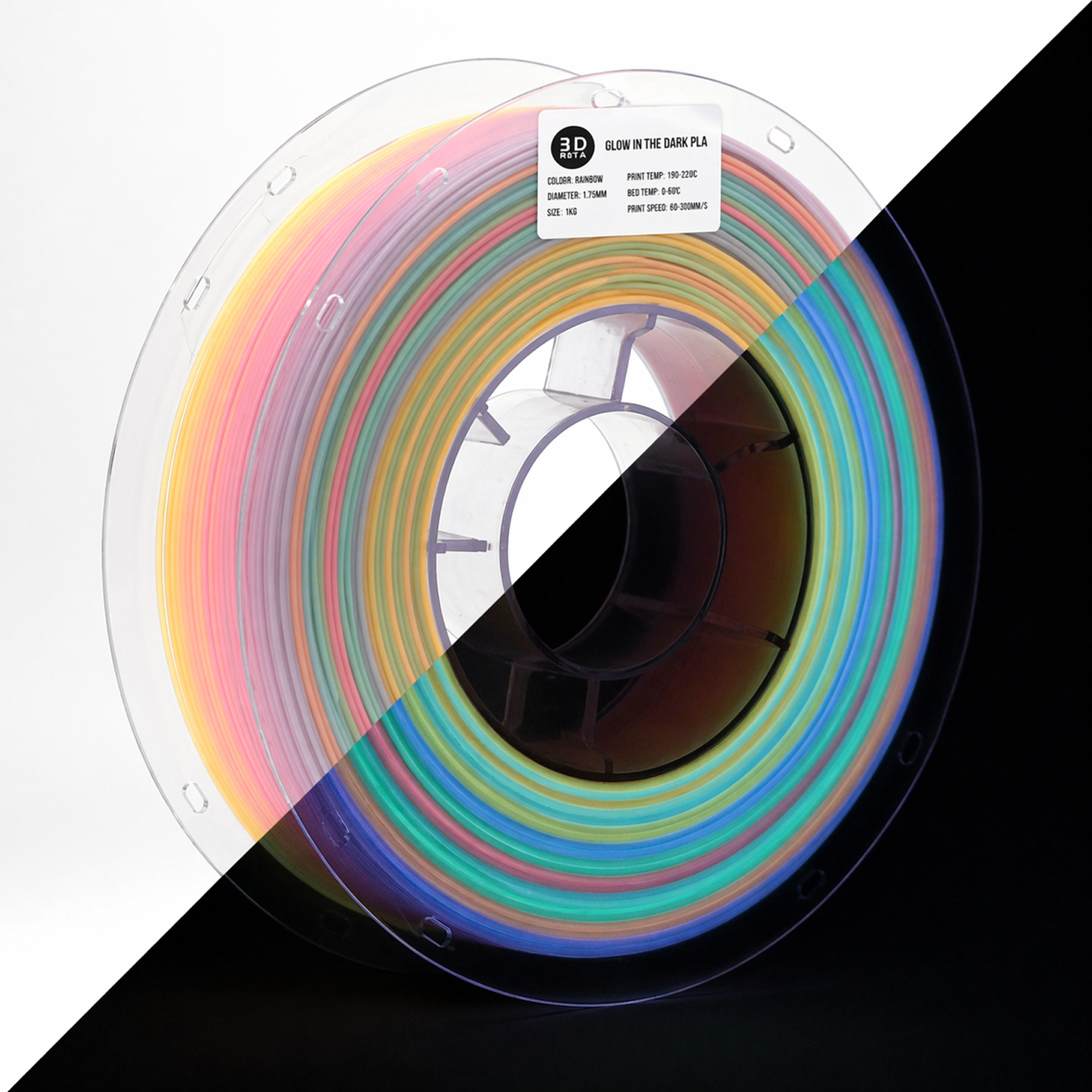 Glow in the Dark PLA 3D Printing Filament - 1kg x 1.75mm