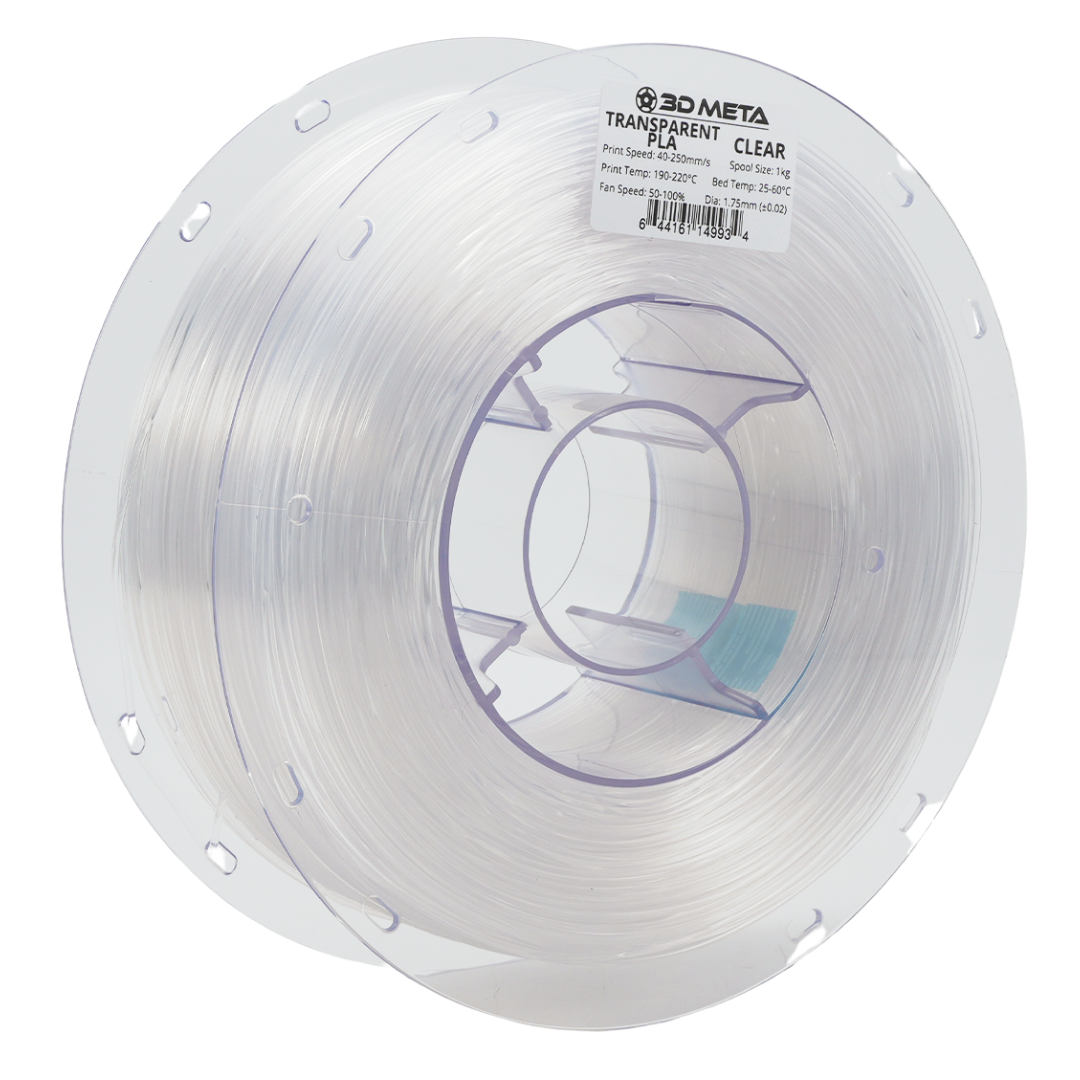 Transparent PLA 3D Printing Filament - 1kg x 1.75mm
