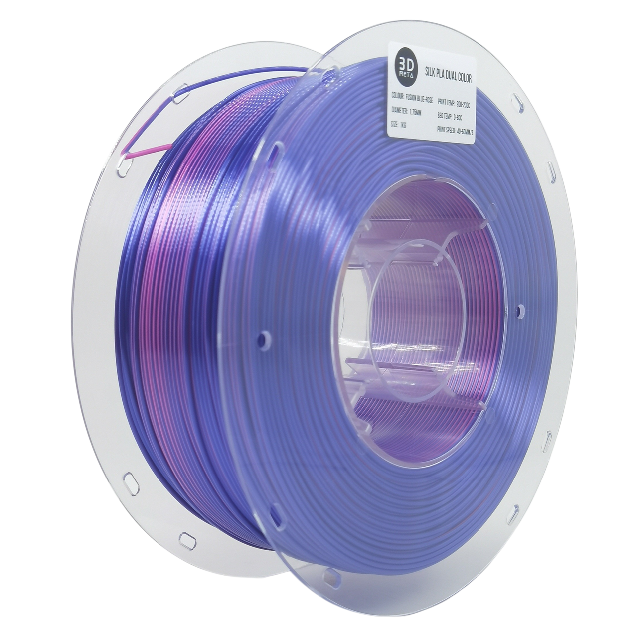 SILK Dual Coloured PLA 3D Printing Filament - 1kg x 1.75mm.