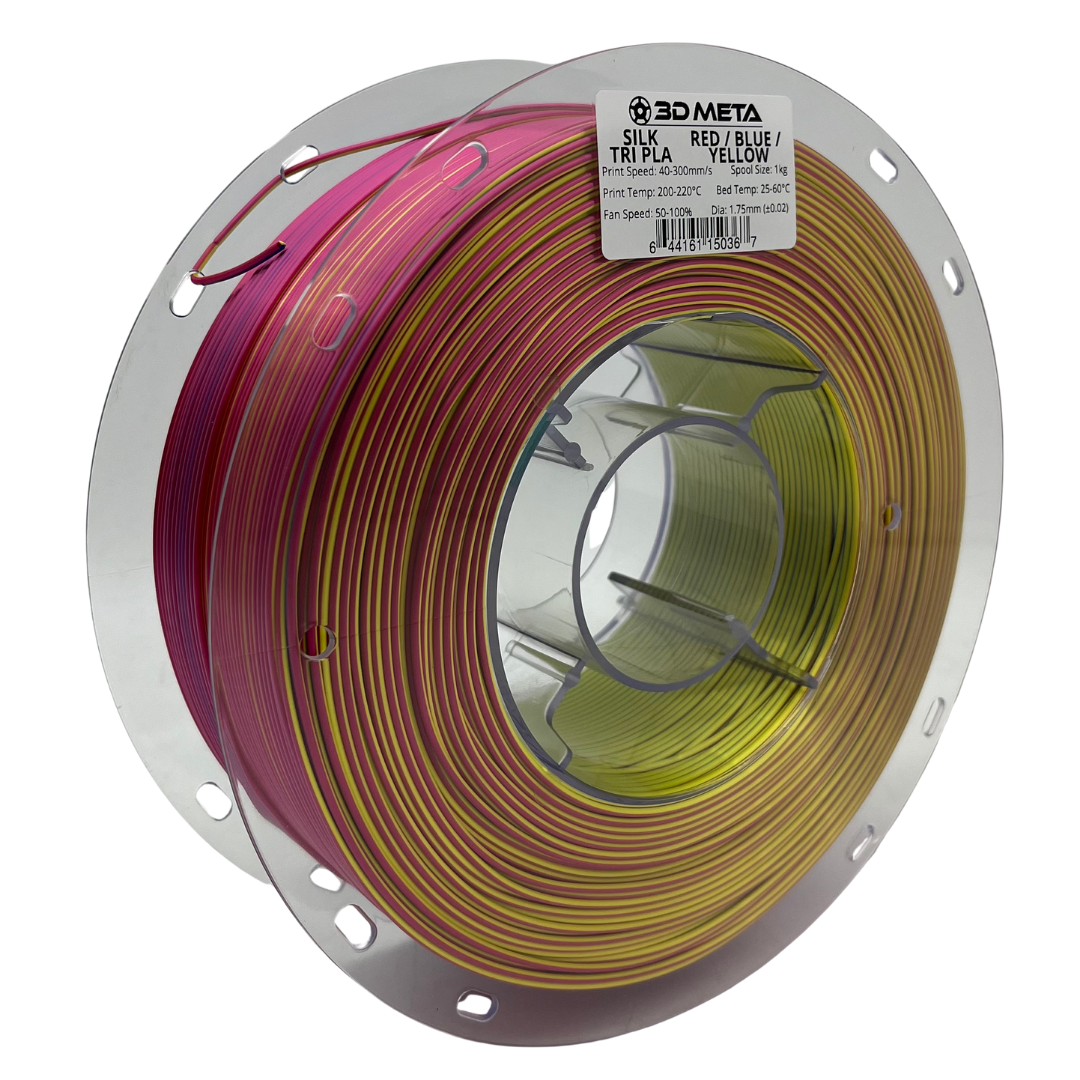 SILK Tri PLA 3D Printing Filament - 1kg x 1.75mm