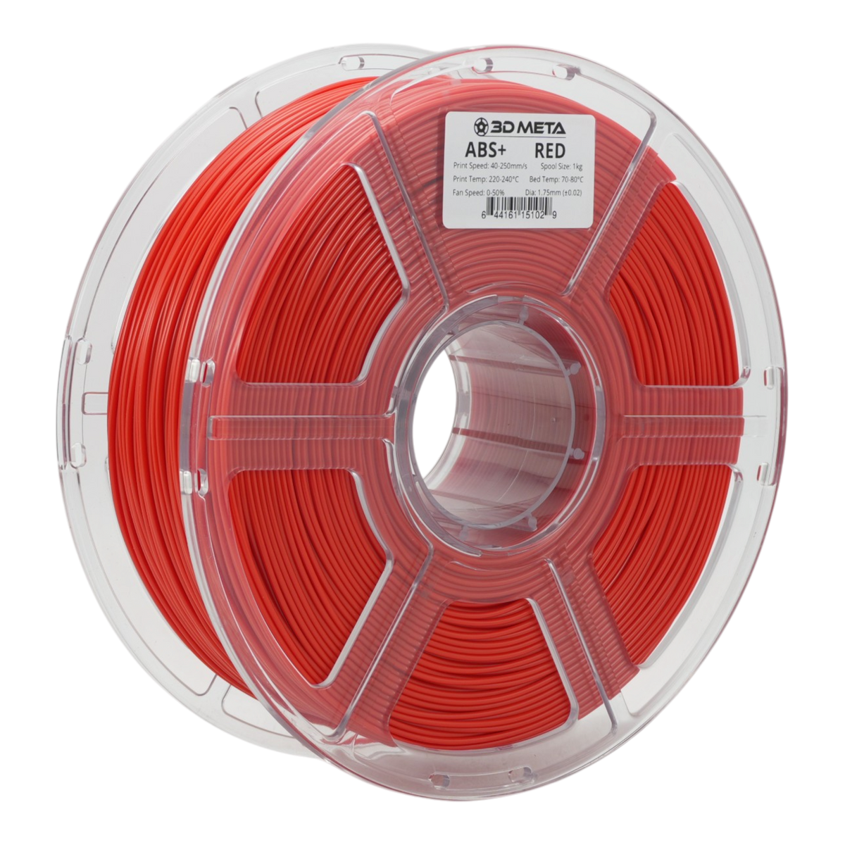 ABS+ 3D Printing Filament - Red