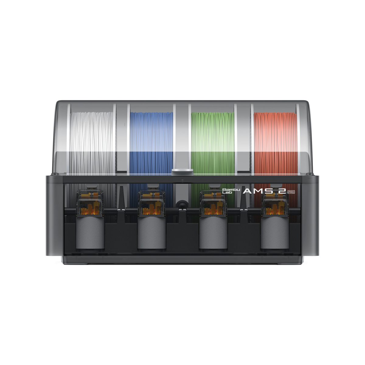Bambu Lab AMS 2 Pro four-spool automatic material system with filament drying