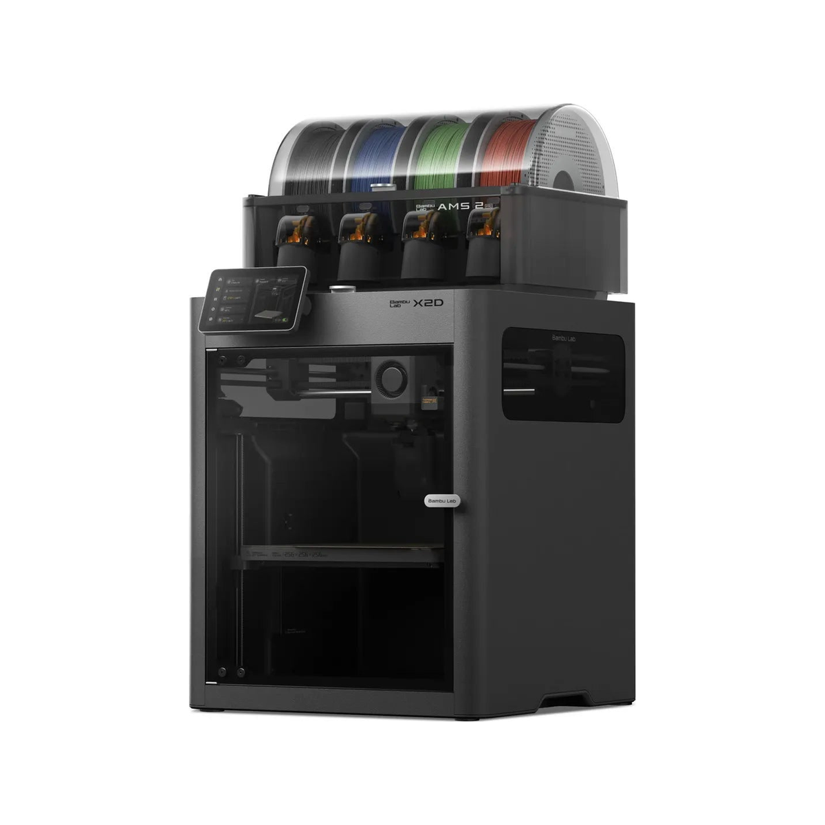 Bambu Lab X2D Combo dual-nozzle 3D printer with AMS 2 Pro