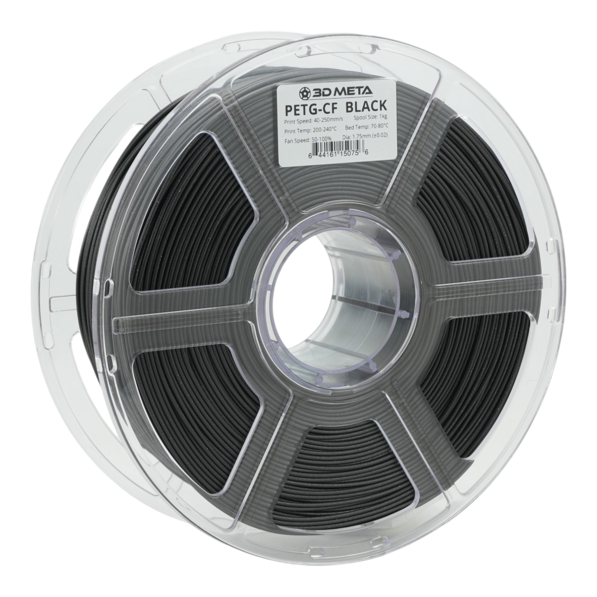 Carbon Fibre PETG 3D Printing Filament - Black