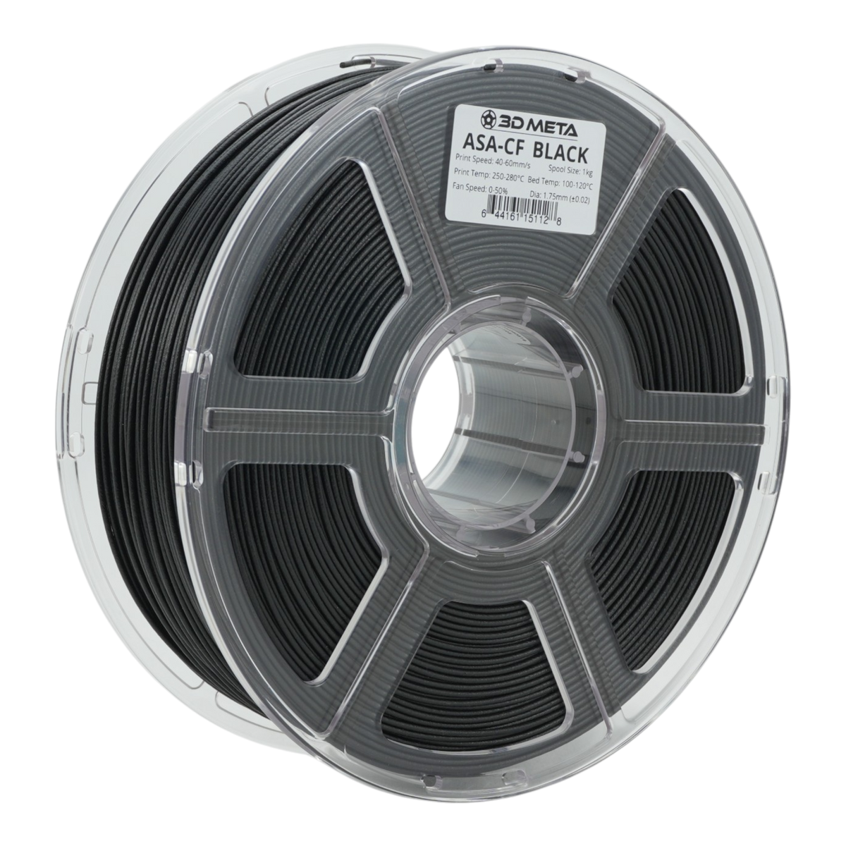 Carbon Fibre ASA 3D Printing Filament - Black