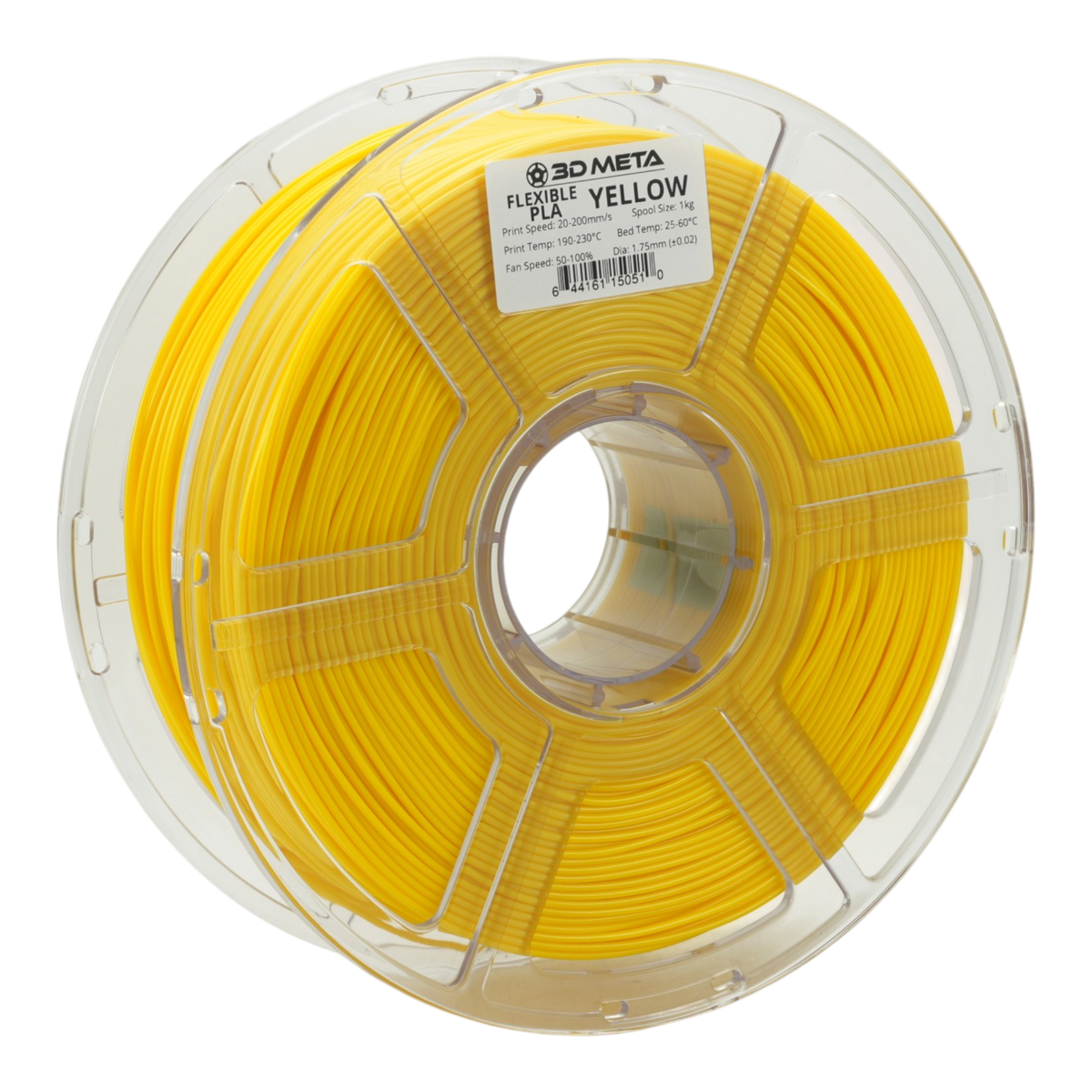 Flexible PLA 3D Printing Filament - Yellow