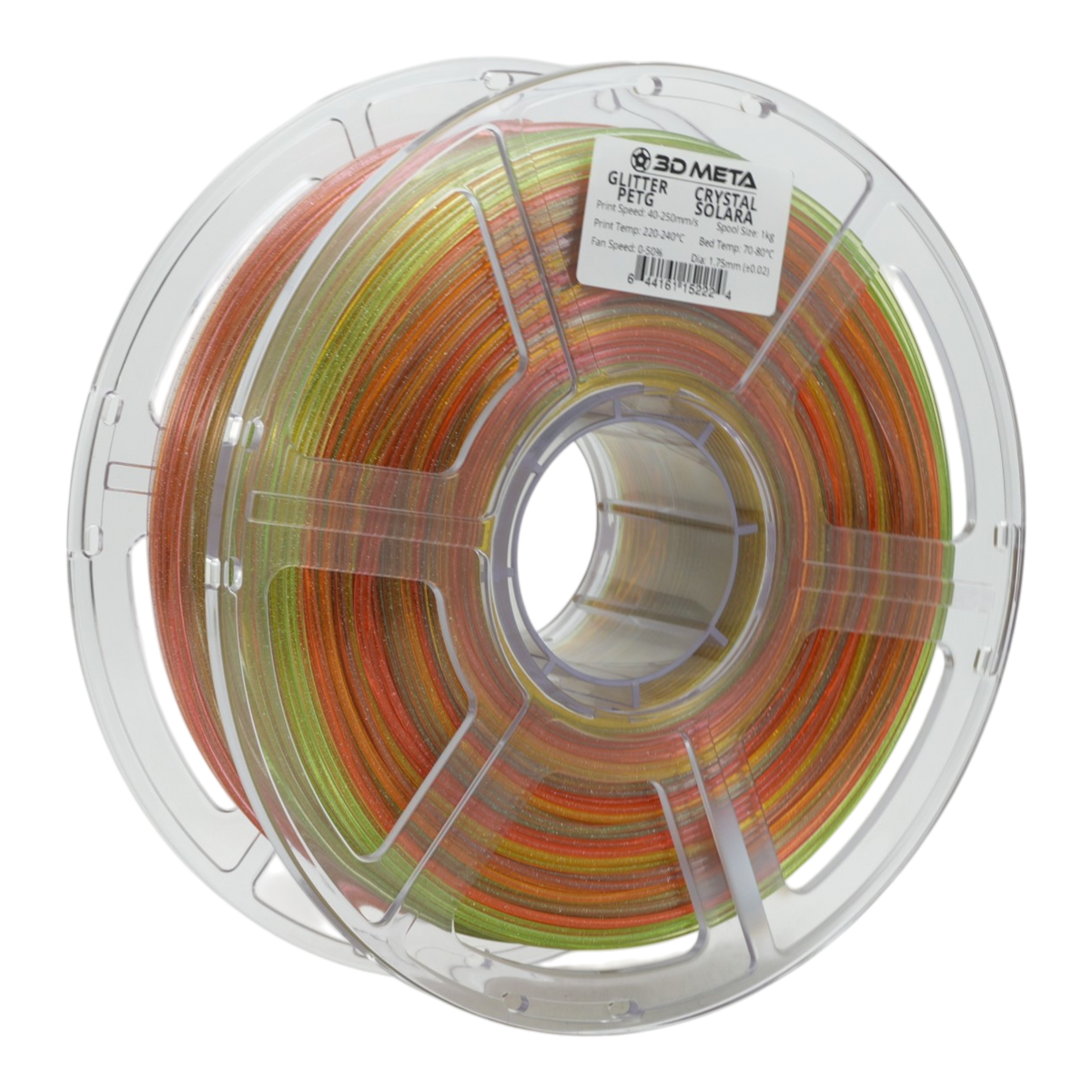Glitter PETG 3D Printing Filament - Crystal Solara
