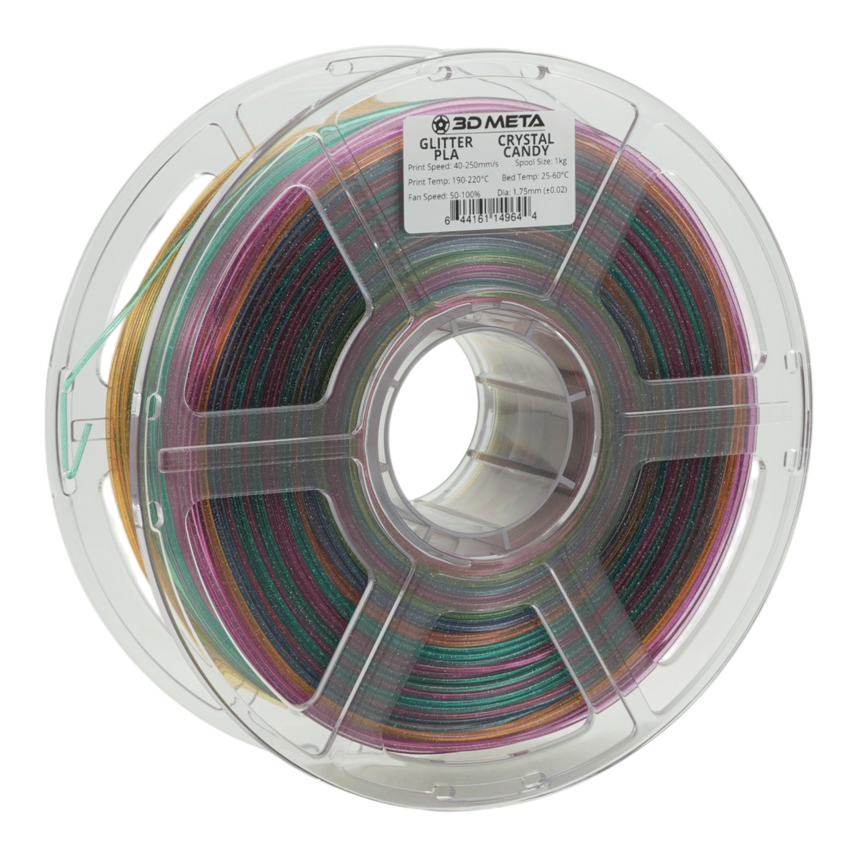 Glitter PLA 3D Printing Filament - Crystal Candy