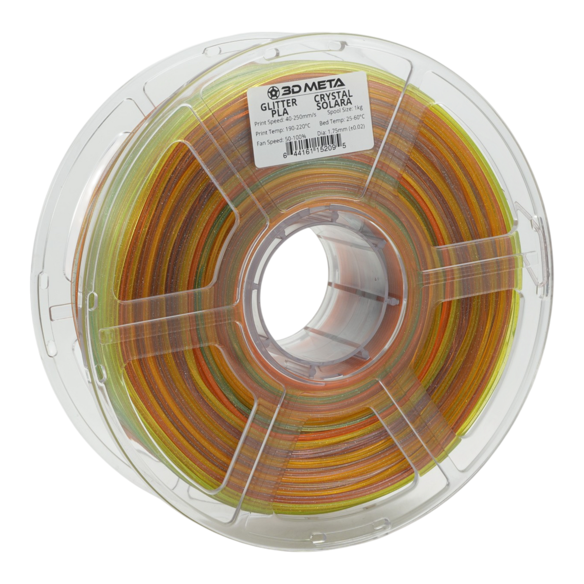 Glitter PLA 3D Printing Filament - Crystal Solara