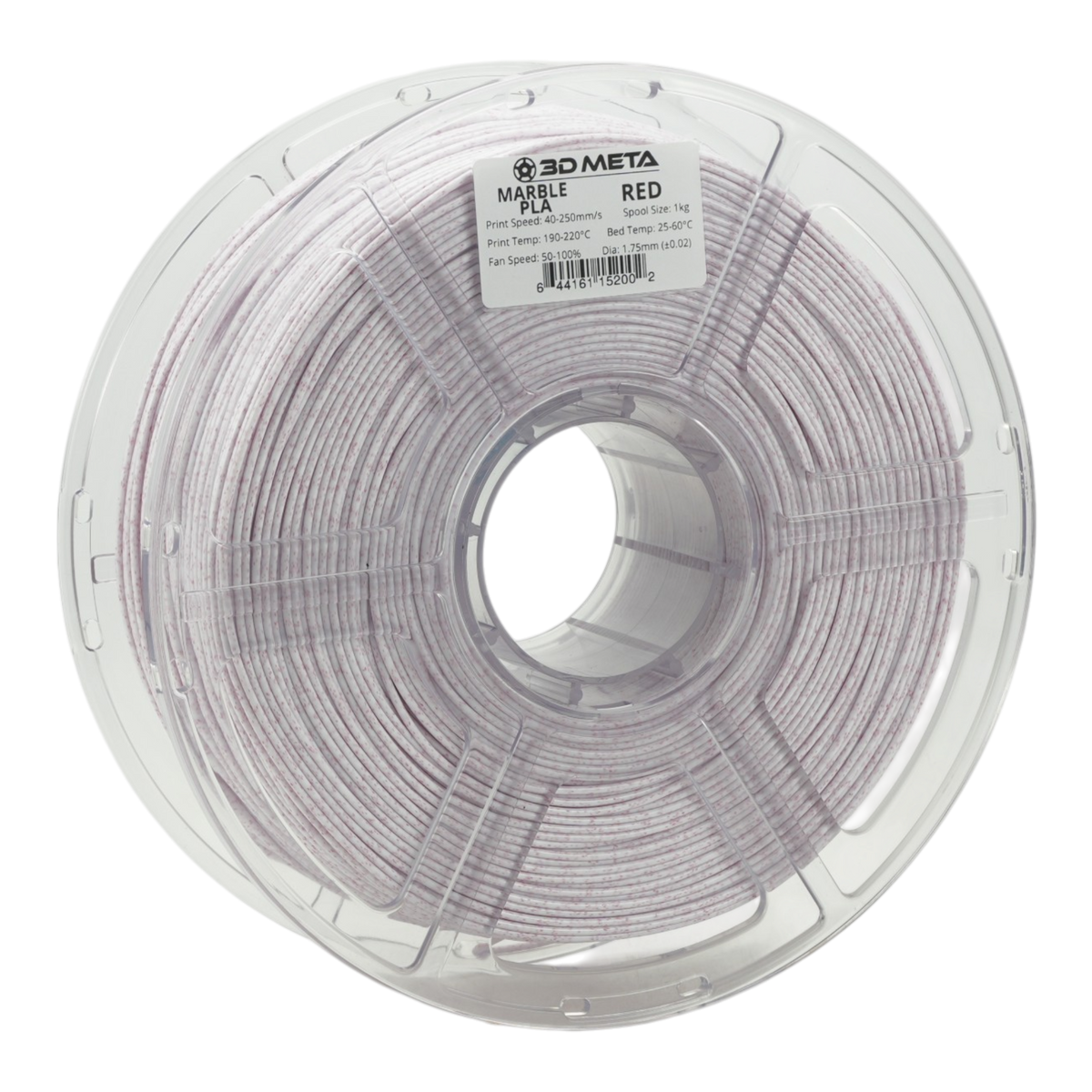 Marble PLA 3D Printing Filament - Red