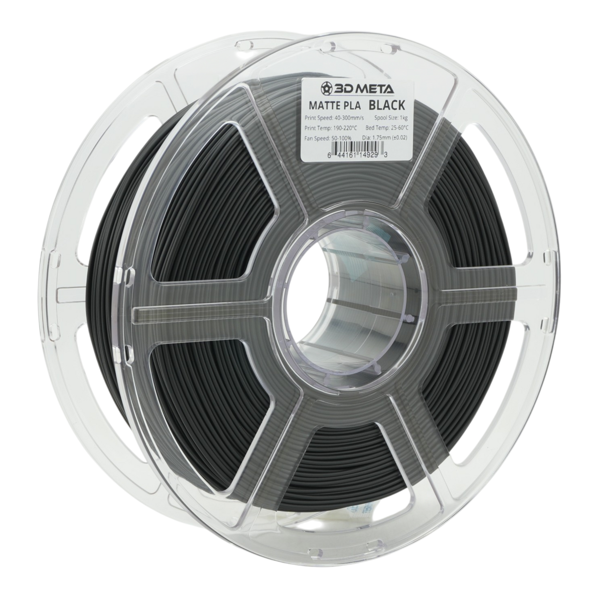 Matte PLA 3D Printing Filament - Black