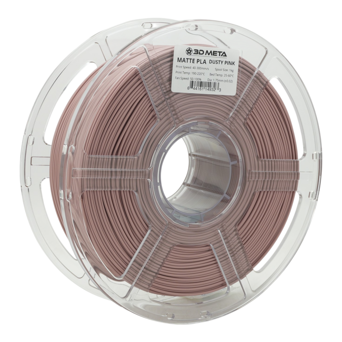Matte PLA 3D Printing Filament - Dusty Pink