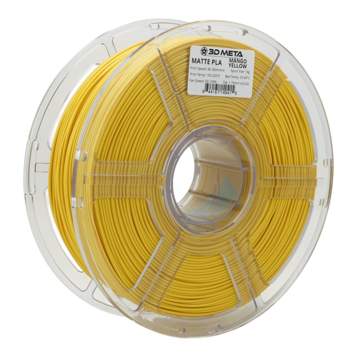 Matte PLA 3D Printing Filament - Mango Yellow