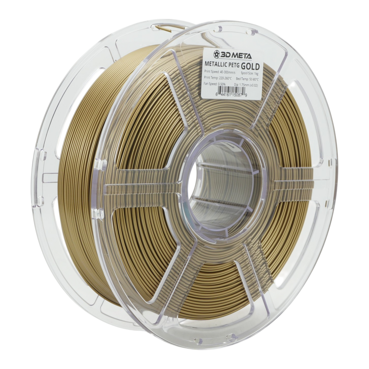 Metallic PETG 3D Printing Filament - Gold