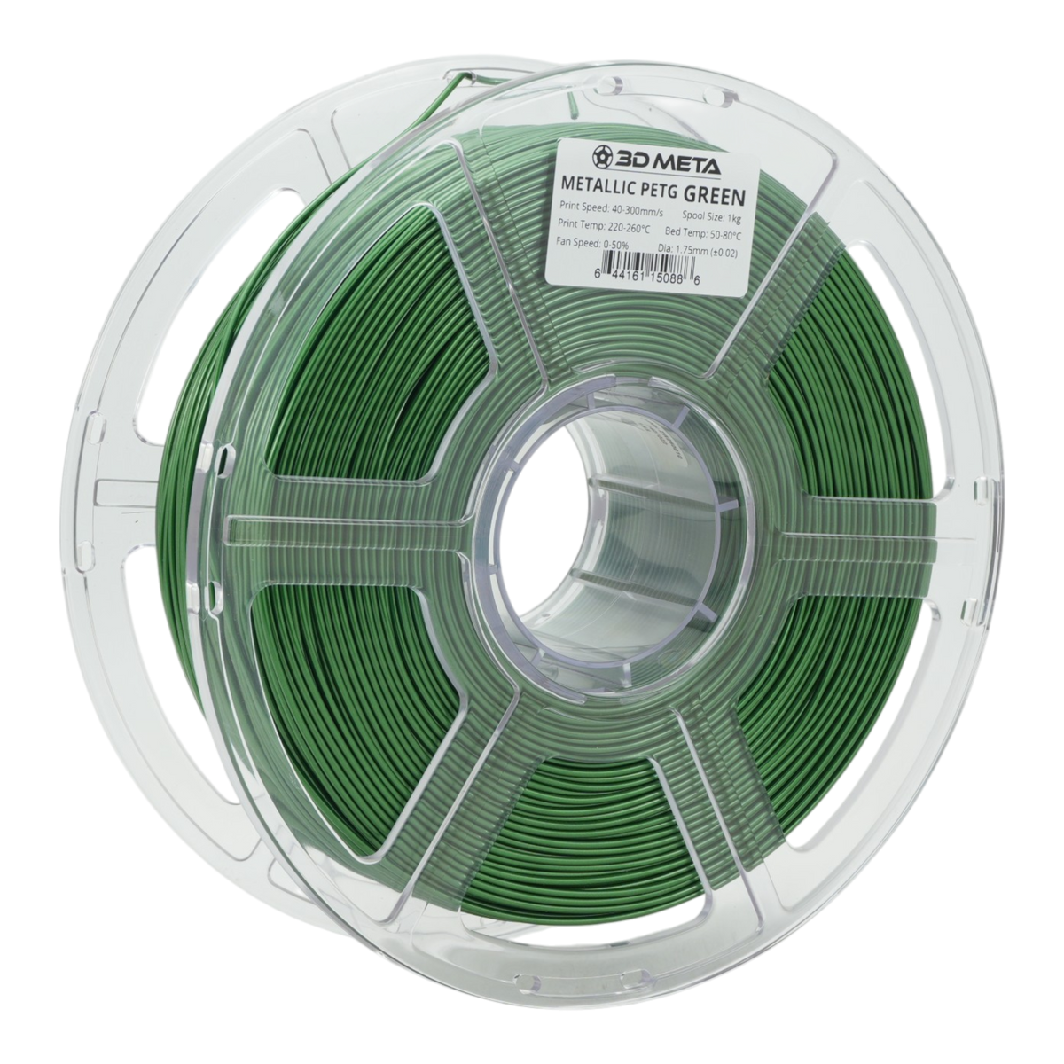 Metallic PETG 3D Printing Filament - Green
