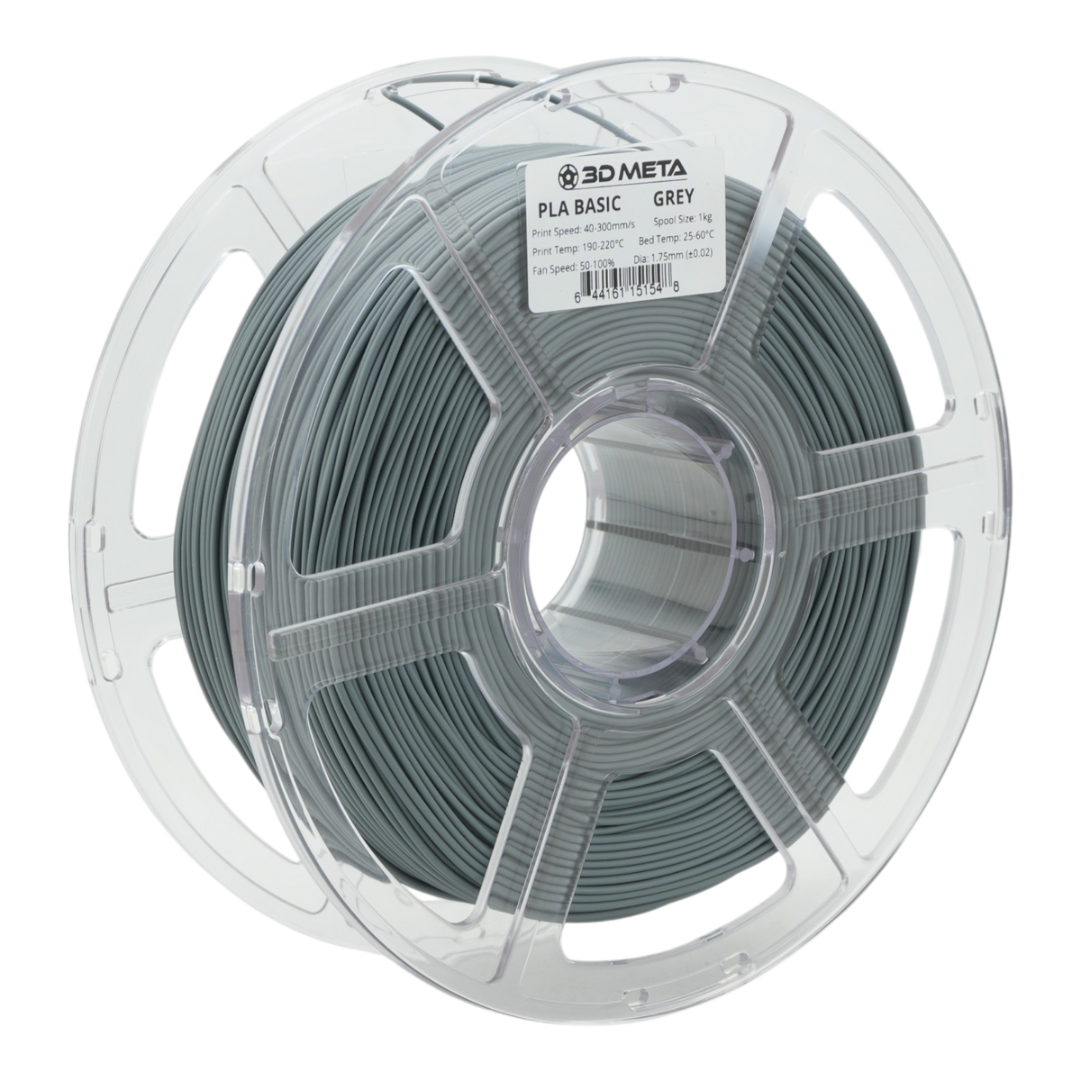 PLA Basic 3D Printing Filament - Grey