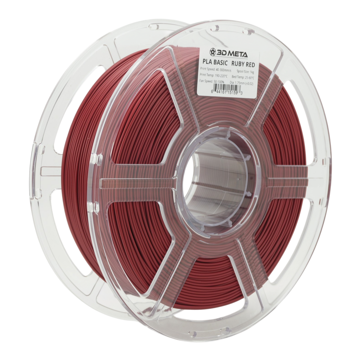PLA Basic 3D Printing Filament - Ruby Red
