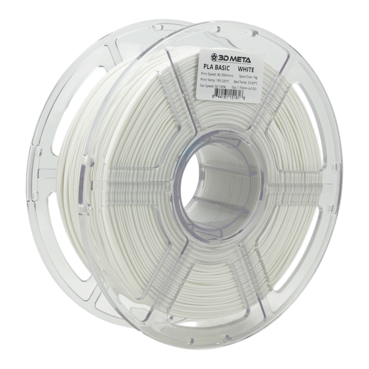 PLA Basic 3D Printing Filament - White