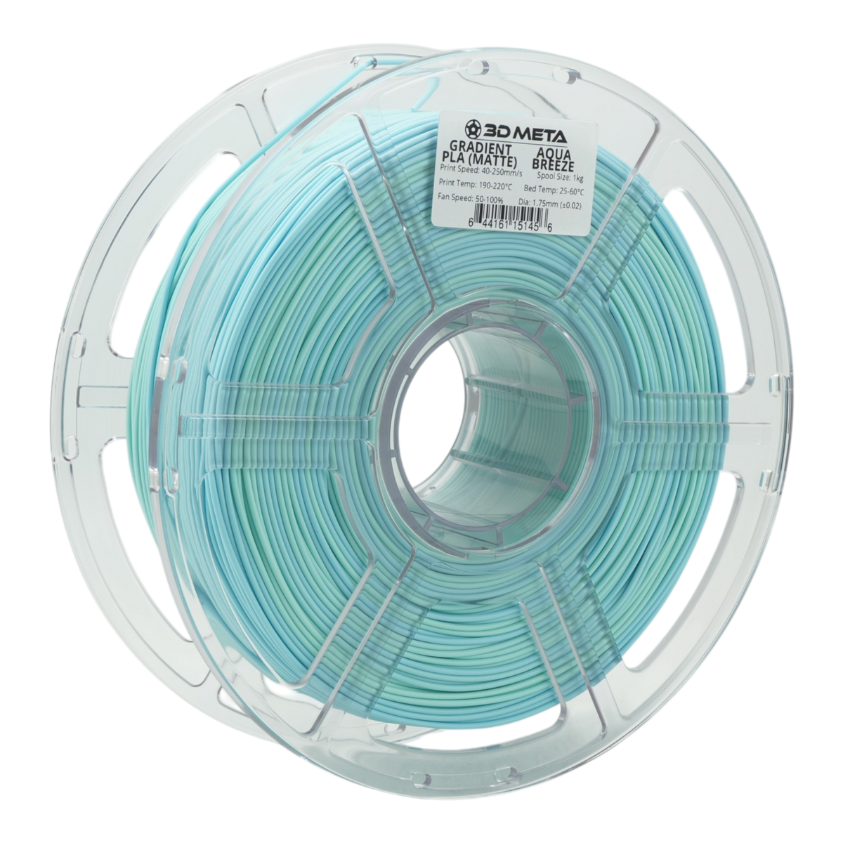Gradient PLA 3D Printing Filament - Aqua Breeze (Matte)