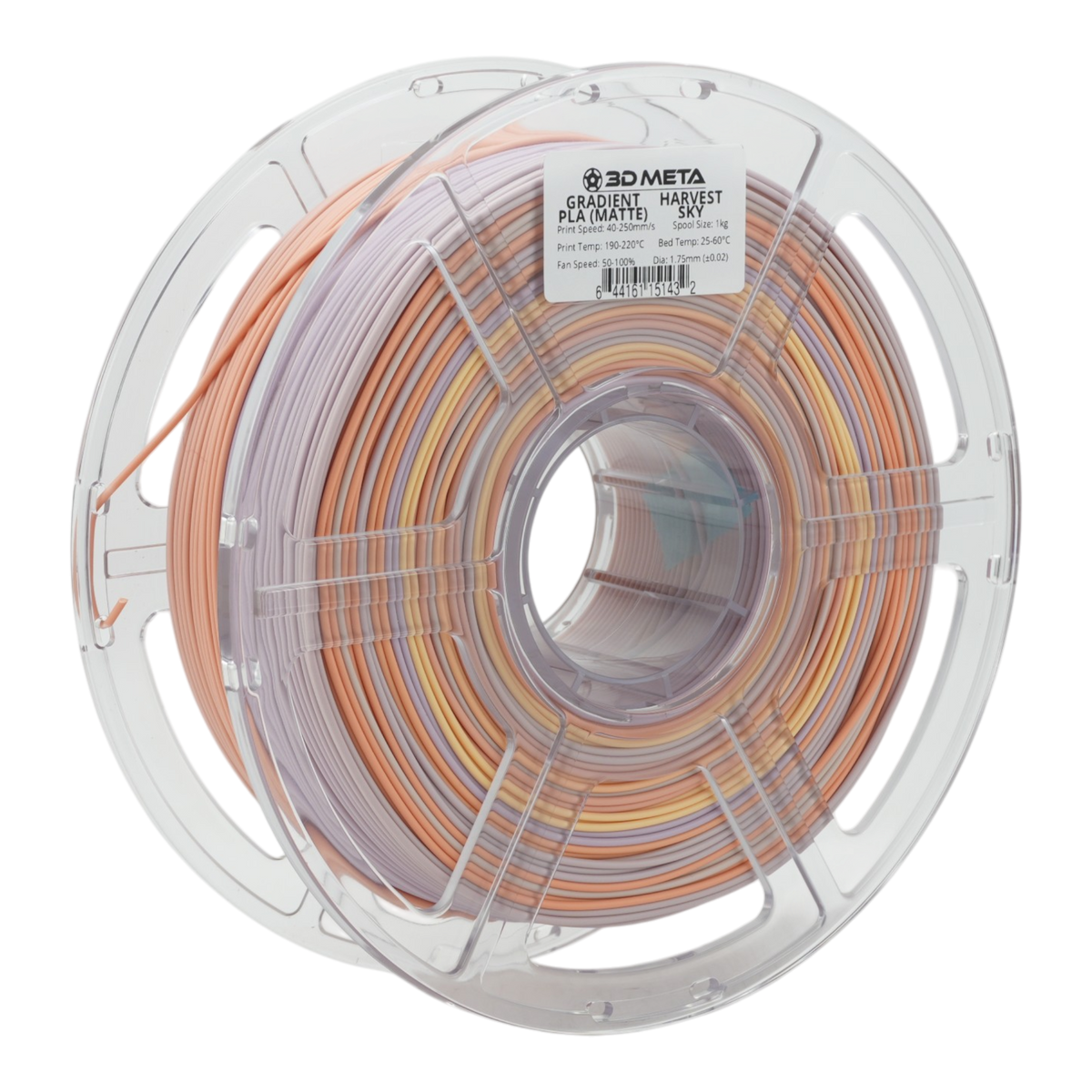 Gradient PLA 3D Printing Filament - Harvest Sky (Matte)
