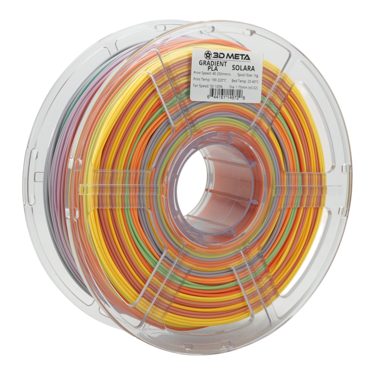 Gradient PLA 3D Printing Filament - Solara