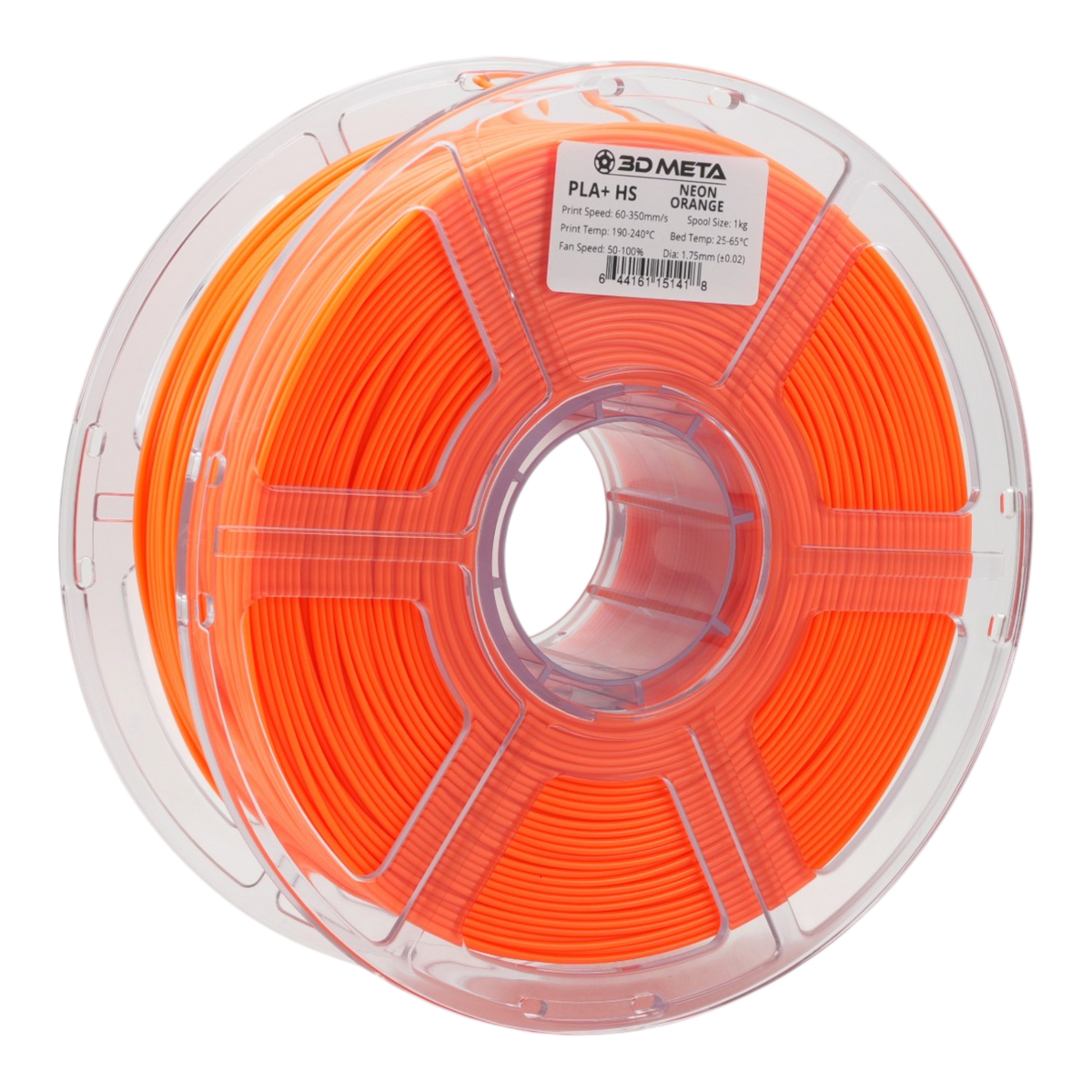 High Speed PLA+ HS 3D Printing Filament - Neon Orange