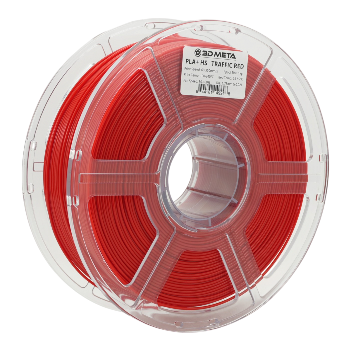 High Speed PLA+ HS 3D Printing Filament - Traffic Red