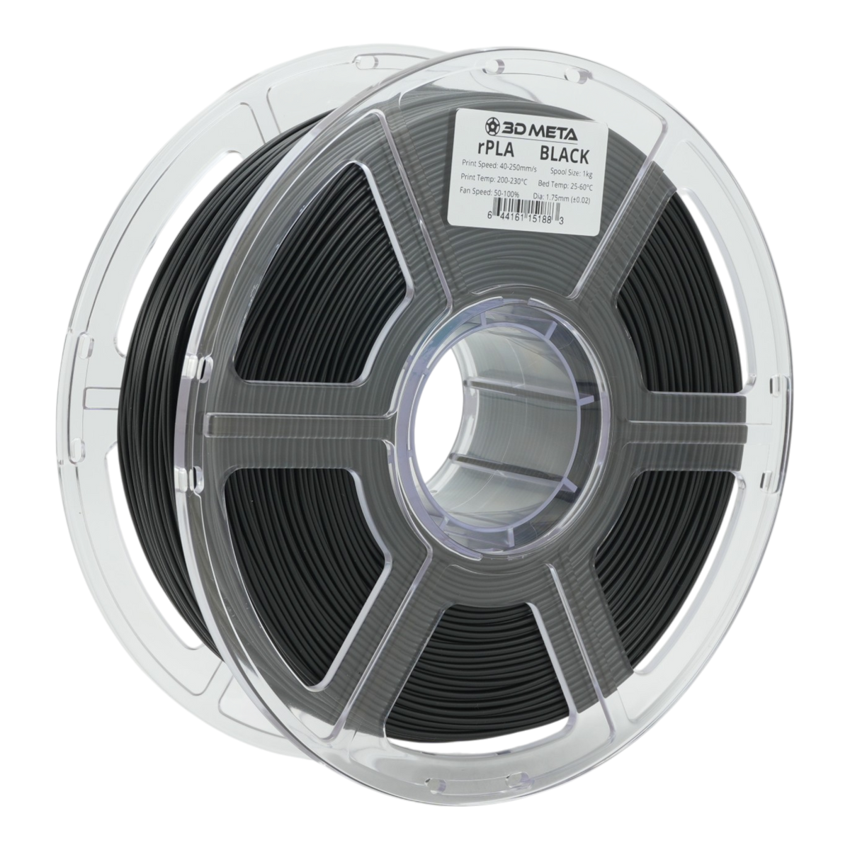 Recycled PLA 3D Printing Filament - Black