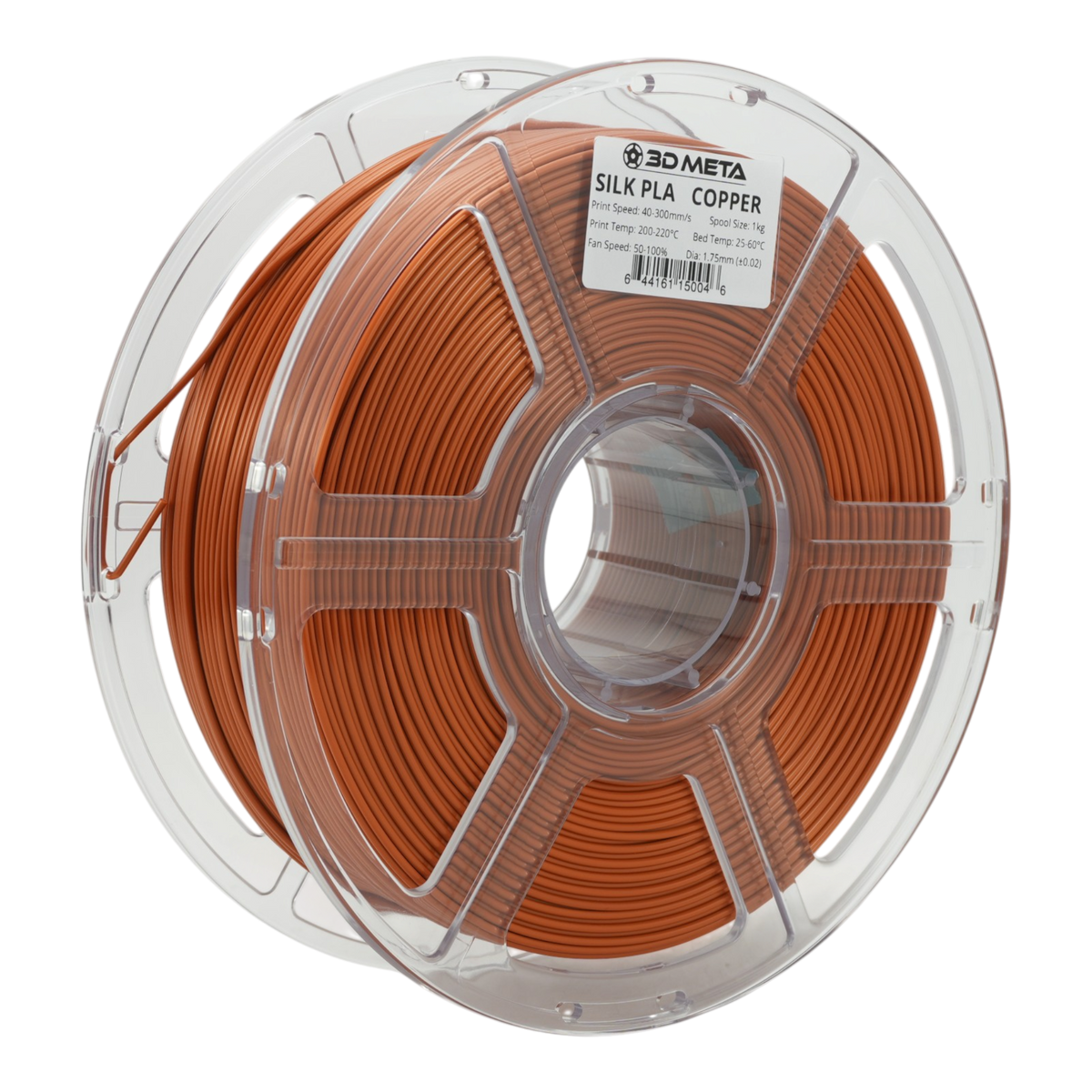 Silk PLA 3D Printing Filament - Copper