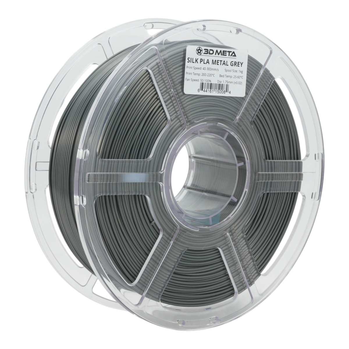 Silk PLA 3D Printing Filament - Metal Grey