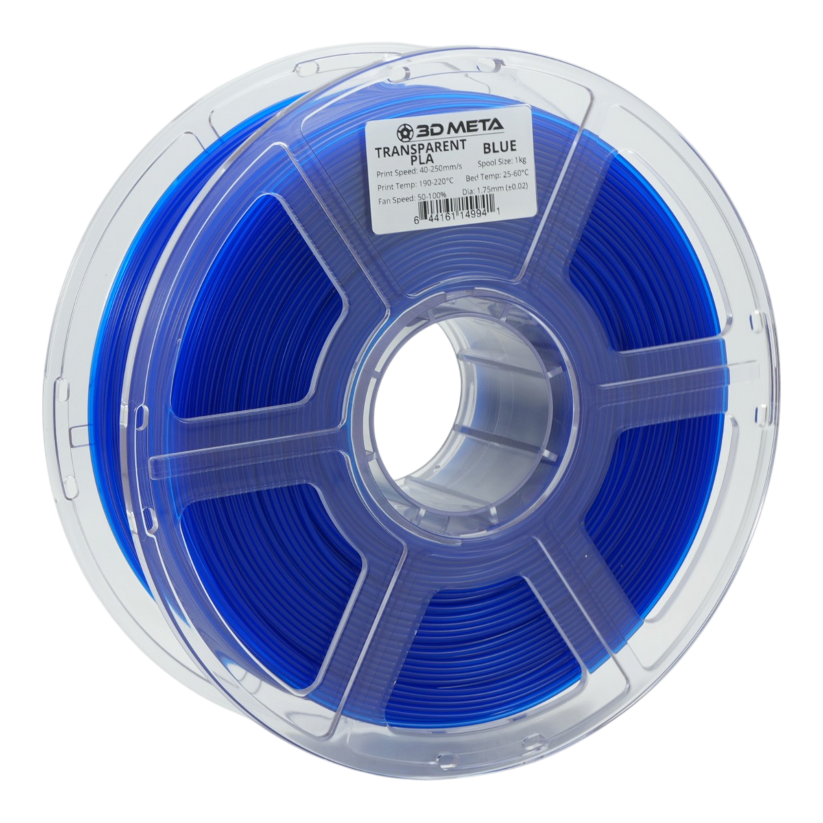 Transparent PLA 3D Printing Filament - Transparent Blue