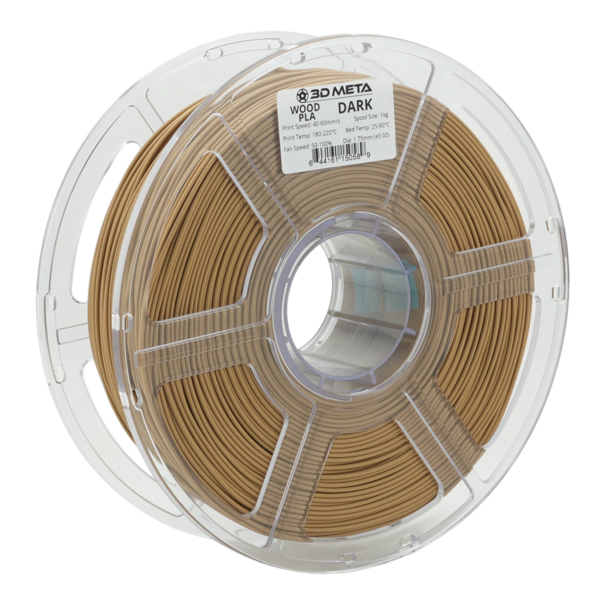 Wood PLA 3D Printing Filament - Dark