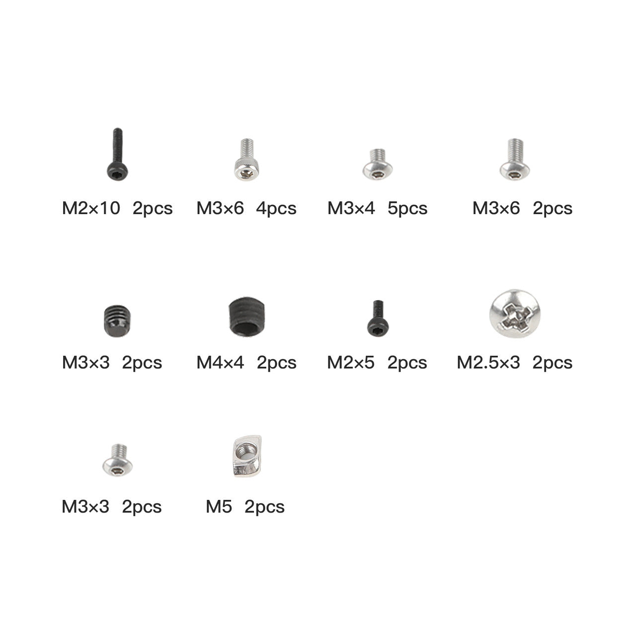 Common Screw Kit For Ender 3 S1.