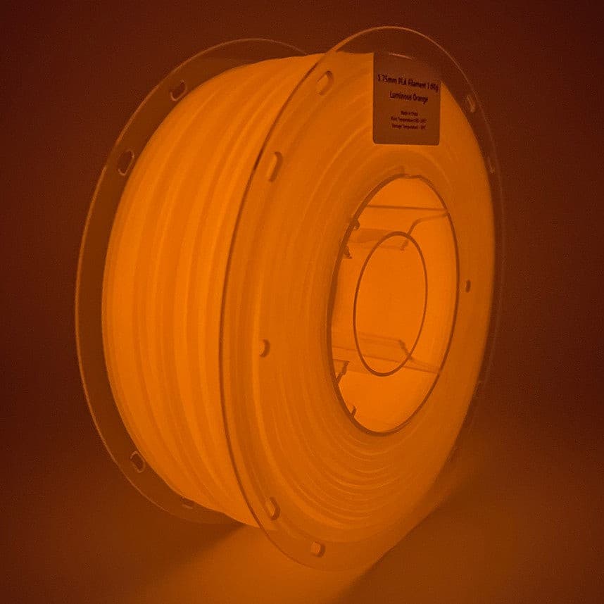 Orange Glow in the Dark 3D Printing Filament | 3D META