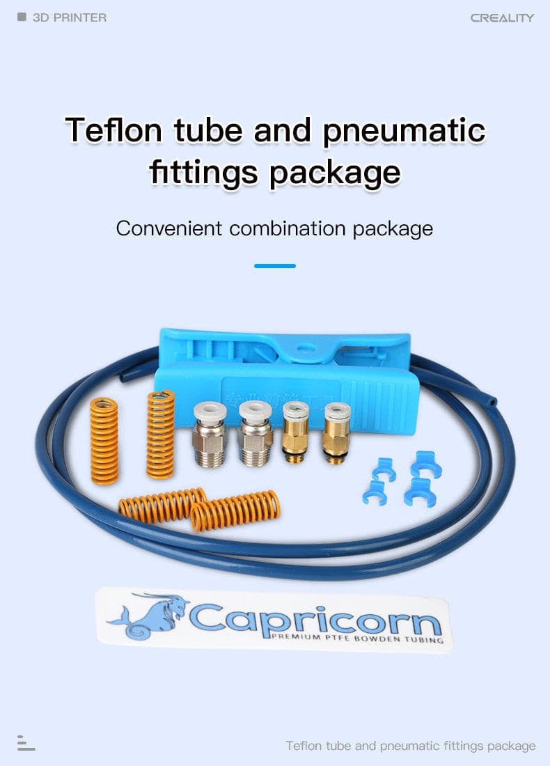 Capricorn PTFE Tubing and Pneumatic Fittings Pack.